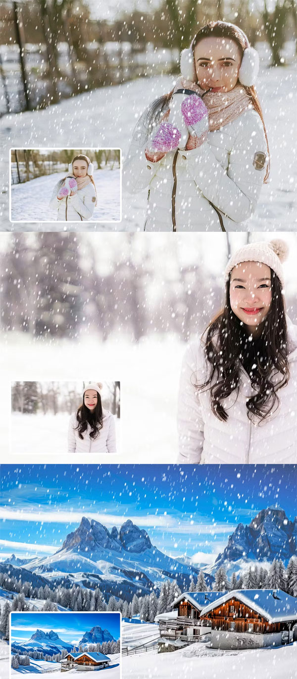Snow Photo Effect Snow Photo Effect