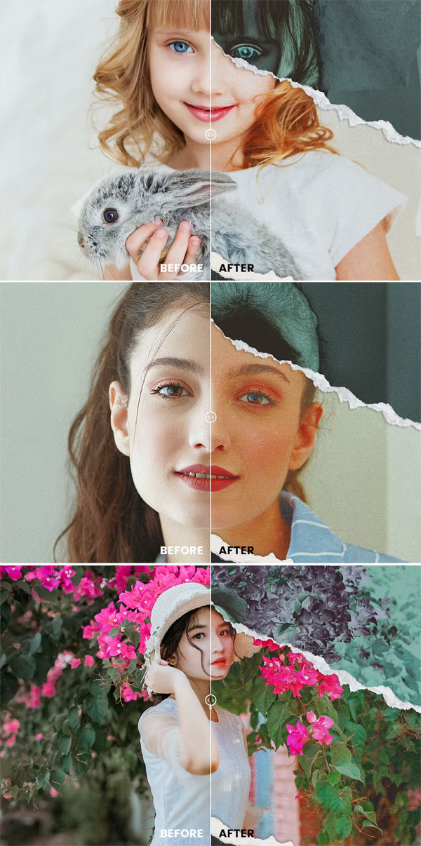 Torn Paper Photo Effect