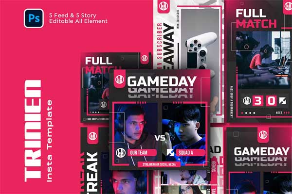Trinien e-Sport Instagram Template