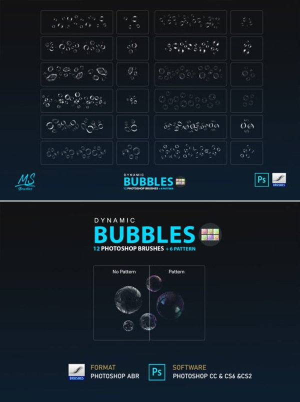 Water Bubbles Photoshop Brushes