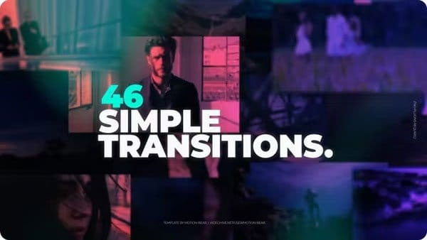 Clean Slide Transitions For After Effects