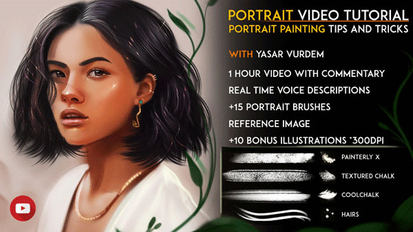 Portrait Painting in Photoshop Video Tutorial
