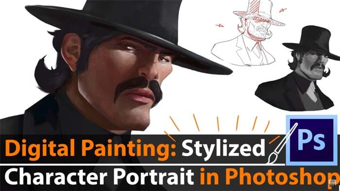 Digital Painting: Stylized Character Portrait Painting